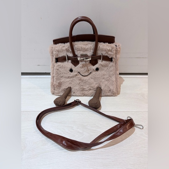 Jellycat Birkin Brown Plush Bag - BRAND NEW - Picture 5 of 6